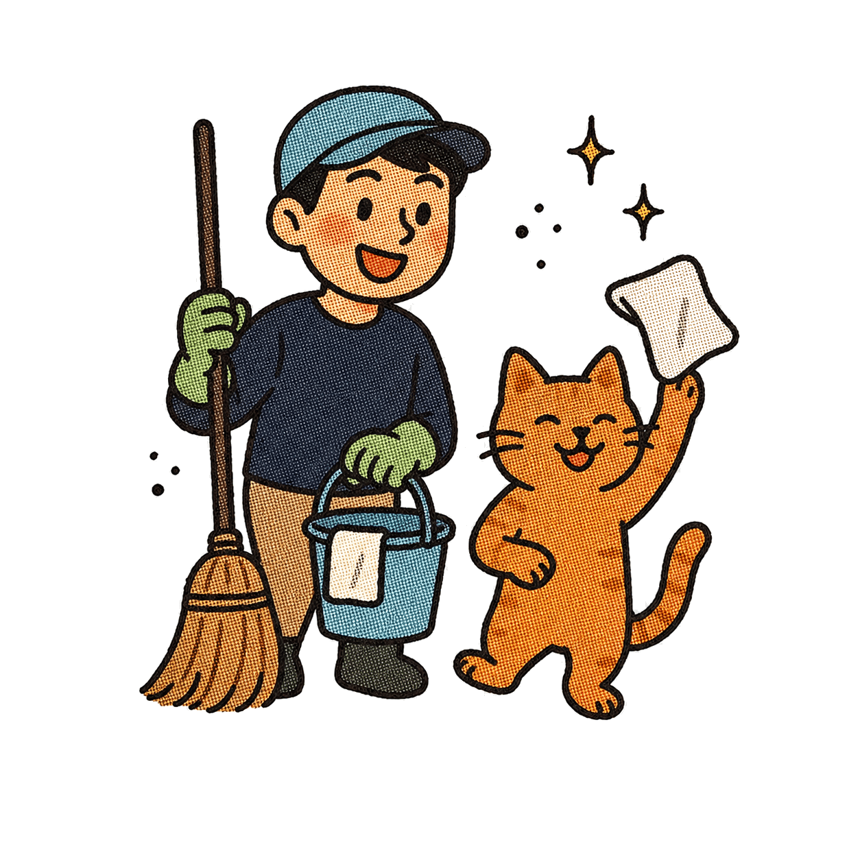 희락청소 마스코트